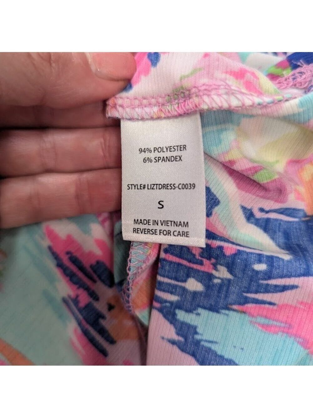 Good Scarlett “Lizzy” Chevron Waves Tank Dress — Vacation Beachwear *Size Small - Picture 7 of 9